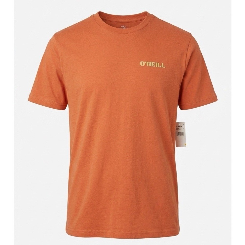 ONeill Mens Hidden Point Graphic T-Shirt Clay Orange Medium HO3118504